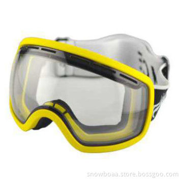 Custom Clear Ski Goggles With Interchangeable Lenses , Impact Resistance